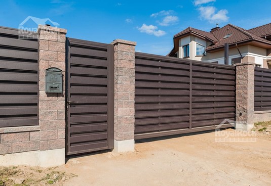 Забор из камня Joniec Gorc de Luxe GL38/GL22 Бронзит в д. Малиновка - фото 5